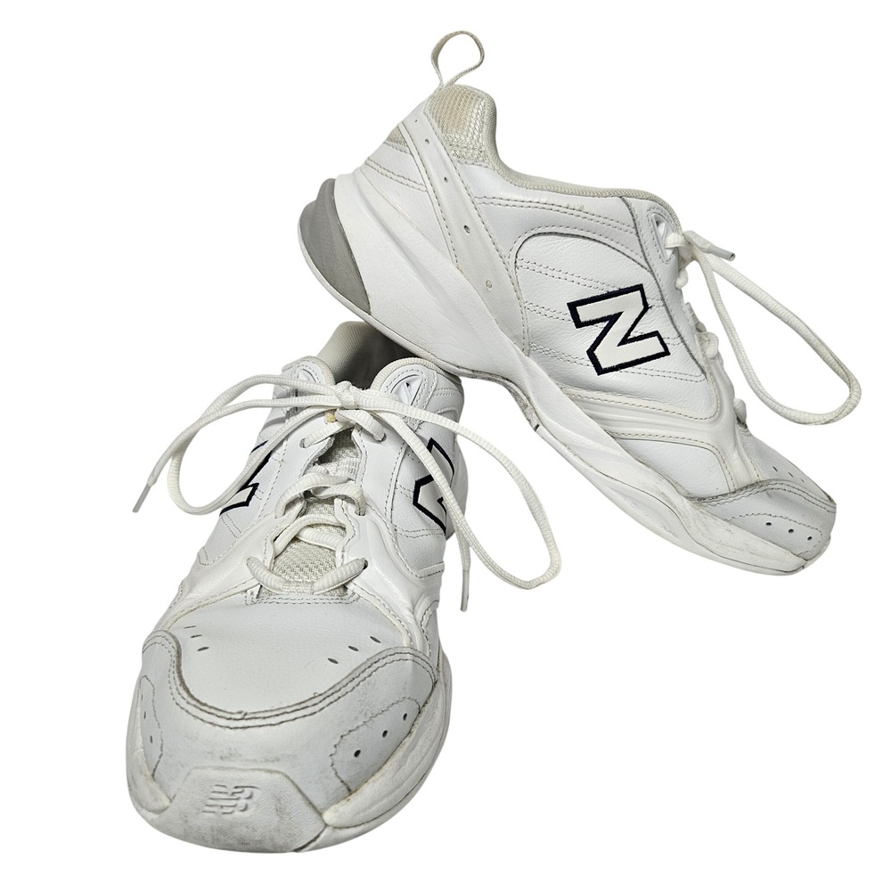 New Balance 624 Training Shoes Womens 9.5 White WX624WT2 Leather ABZORB Sneaker